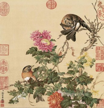 花 鳥 Painting - ラング光る鳥 1 伝統的な中国